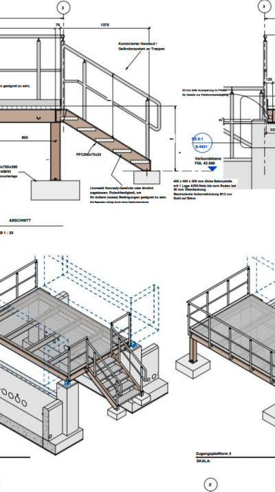 Stahlbau Plattform